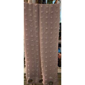 # 102,  Light Pink Semi Sheer Grommet Top Curtains